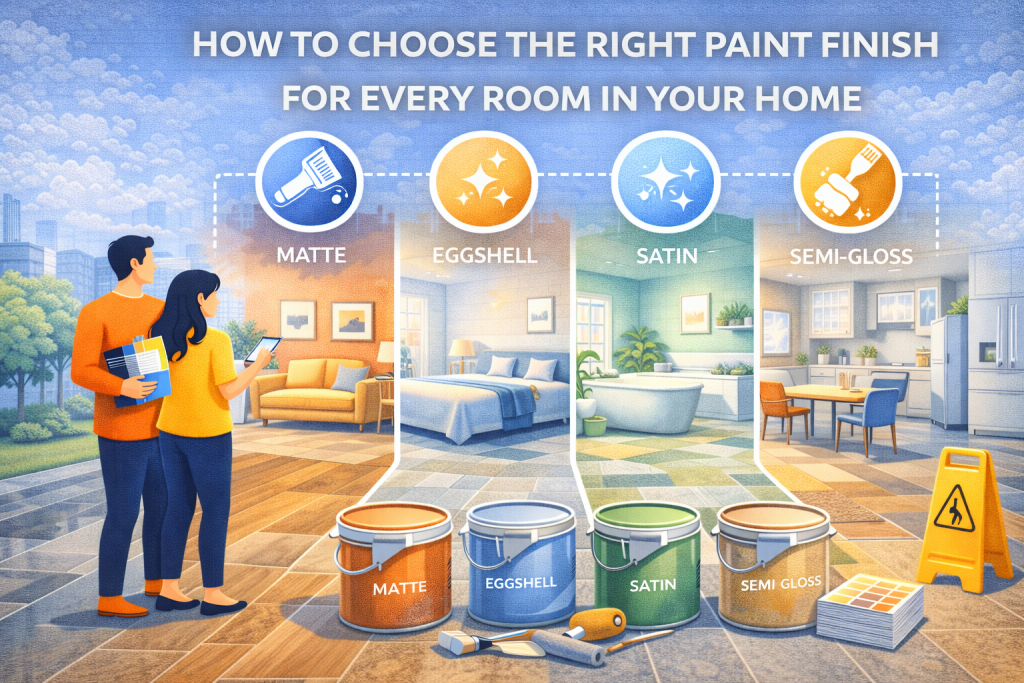How to Choose the Right Paint Finish for Every Room in Your Home